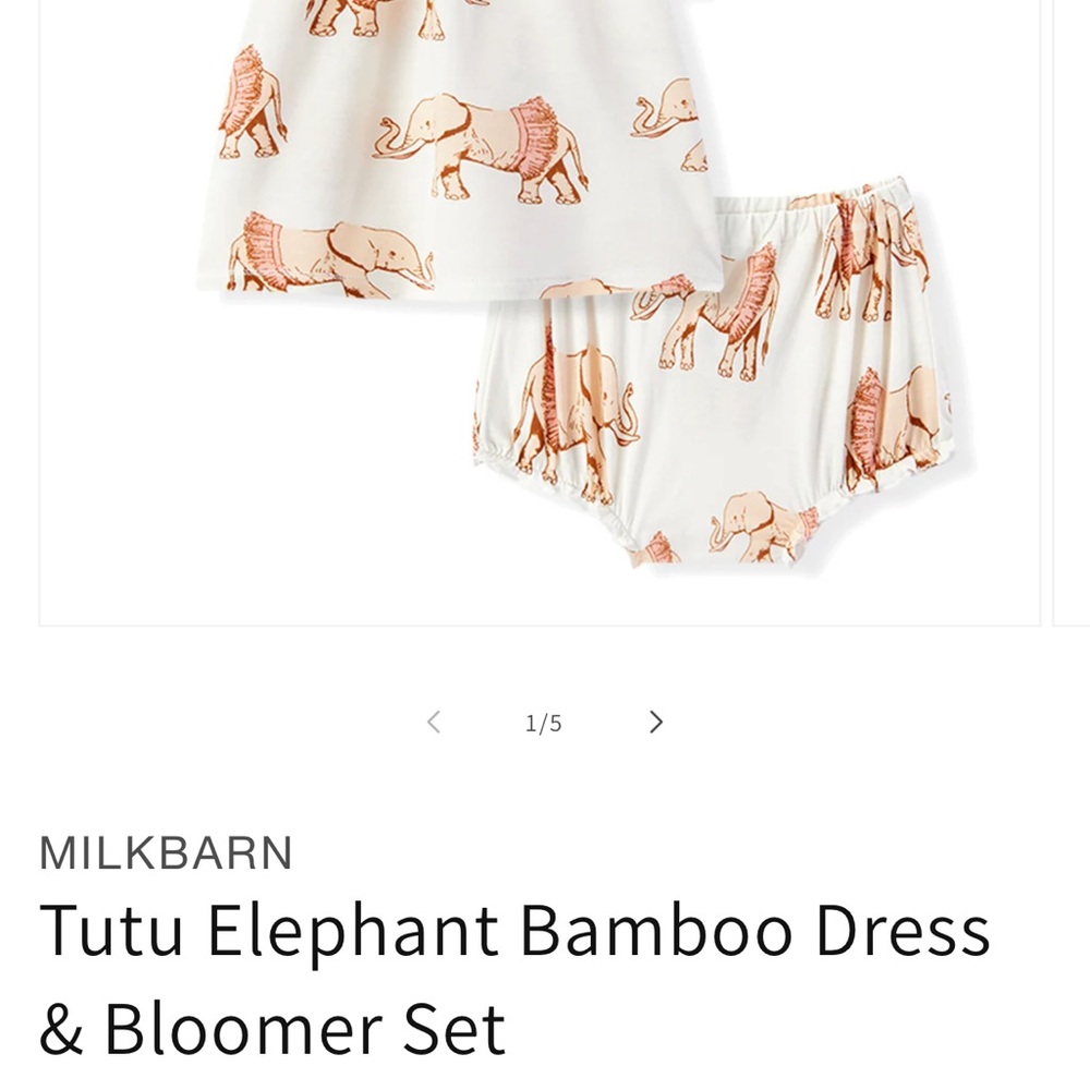 Milkbarn White and Brown Baby Outfit